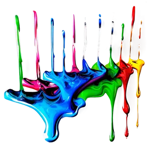 Colorful Spray Paint Drip Png 6 PNG Image