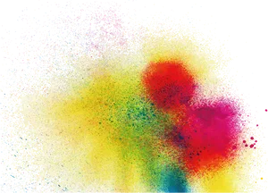 Colorful Spray Paint Splatter PNG Image