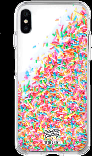 Sprinkles Iphone X Straight - Phone Case With Sprinkles, HD Png Download PNG
