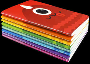 Colorful Children's Notebooks PNG image with transparent background