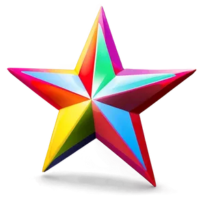 Colorful Star Clipart Png 54 PNG Image