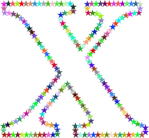 Colorful Star Patterns Abstract PNG image with transparent background