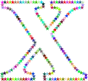 Colorful Star Patterns Abstract PNG Image