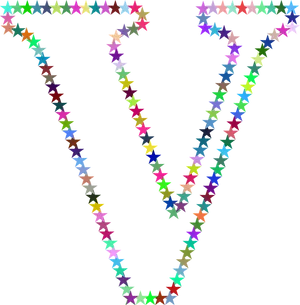 Colorful Star Patterns Formation PNG Image