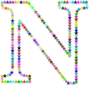 Colorful Star Patterns Formation PNG image with transparent background
