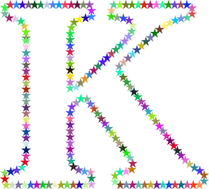 Colorful Star Patterns PNG Image