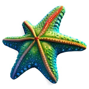 Colorful Starfish Illustration Png Psj34 PNG Image