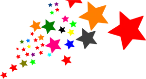 Colorful_ Stars_ Clipart PNG Image