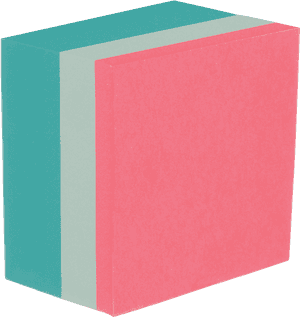 Colorful Sticky Notes Stack PNG image with transparent background