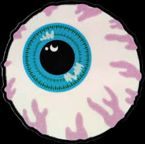 Colorful Stylized Eyeball Illustration PNG image with transparent background