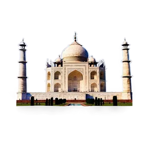 Colorful Sunset Taj Mahal Png Tis40 PNG Image