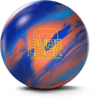 Colorful Sure Lock Bowling Ball PNG Image