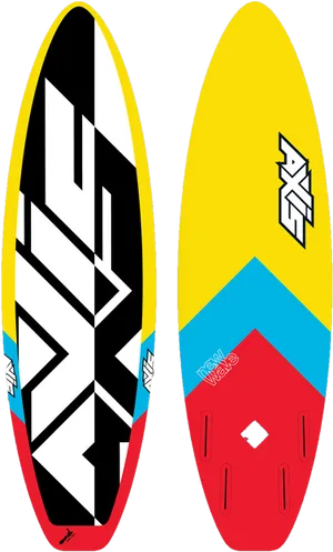 Colorful Surfboards Design PNG Image