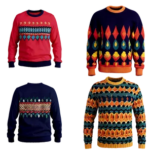 Colorful Sweater Patterns Png Sya82 PNG Image