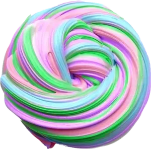 Colorful Swirled Slime Texture PNG Image