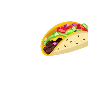 Colorful Taco Clipart Png Rbx36 PNG Image