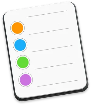 Colorful Tasks Reminder App Icon PNG Image