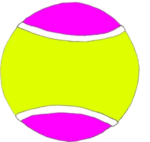 Colorful Tennis Ball Illustration.png PNG Image