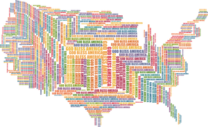 God, Bless, America, Politics, Political, Art - Typography Political, HD Png Download PNG image with transparent background