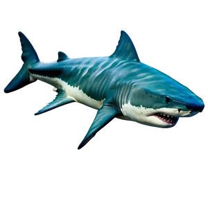 Colorful Tiger Shark Illustration Png Spu PNG Image