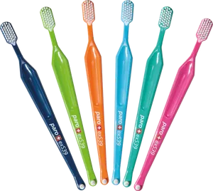 Colorful Toothbrushes Array PNG Image