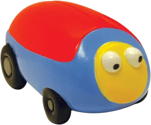 Colorful Toy Car Cartoon Eyes PNG Image