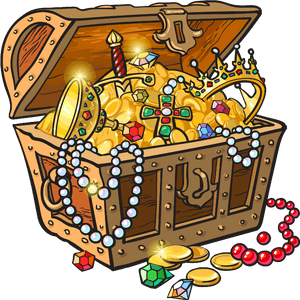 #treasure #pirate #treasurechest #chest #gold - Treasure Chest Pirate Clipart, HD Png Download PNG image with transparent background