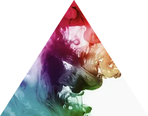 Colorful_ Triangular_ Ink_ Diffusion PNG Image