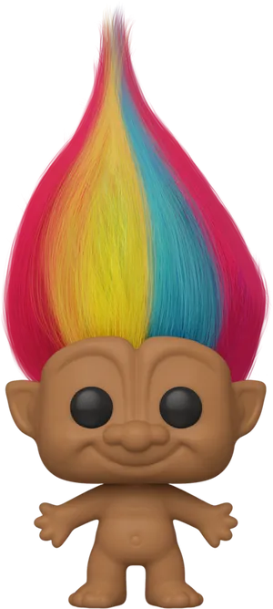 Colorful Troll Doll Figure PNG Image