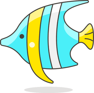 Fish Clip Art Simple Lovely - Cartoon Tropical Fish, HD Png Download PNG image with transparent background