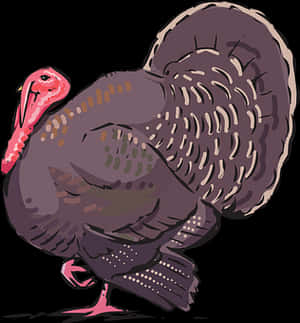 Colorful Turkey Illustration PNG image with transparent background