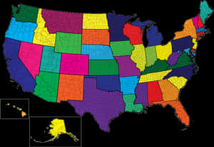 Usa Map Outline Color - Usa Map Transparent Background, HD Png Download PNG