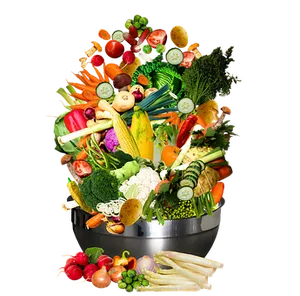 Colorful Vegetable Medley PNG Image