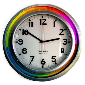 Colorful Wall Clock PNG 96 PNG with transparent background