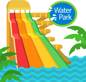 Water Park Clip Art - Water Park Slide Clipart, HD Png Download PNG with transparent background