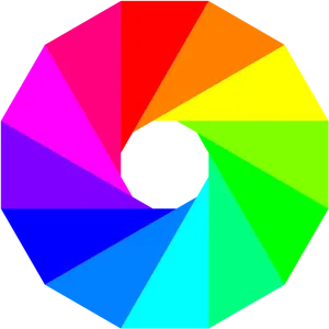 Colorful Wheel Graphic PNG Image