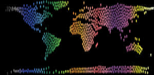 Colorful World Map People Representation.jpg PNG image with transparent background