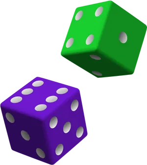 Colorful3 D Dice PNG Image