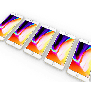 Colorfuli Phones Display Art PNG image with transparent background