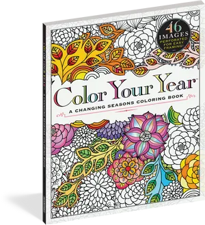 Coloring Book Cover Color Your Year PNG Image