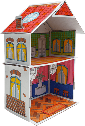 Colour Your Cardboard - Dollhouse, HD Png Download PNG image with transparent background
