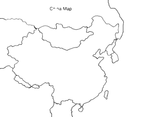 Colouring Pages Map Of China - Map, HD Png Download PNG image with transparent background