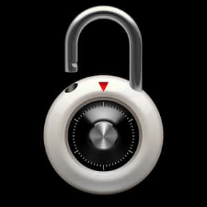 Combination Padlock Graphic PNG with transparent background
