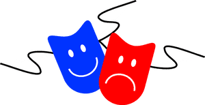 Drama Theatre Mask Clip Art - Drama Clipart Transparent Background, HD Png Download PNG image with transparent background