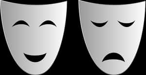 Comedy_and_ Tragedy_ Masks_ Vector PNG