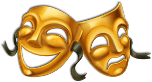Royalty Free Theatre Mask Stock Photography - Theatre Masks Vector, HD Png Download PNG with transparent background