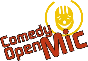 Comedy Open Mic Logo PNG Image