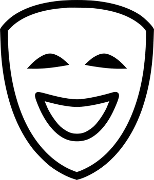 Comedy Theater Mask PNG Image