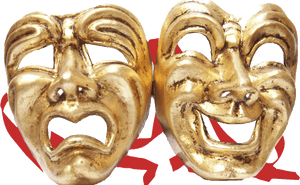 Transparent Comedy And Tragedy Masks, HD Png Download PNG image with transparent background