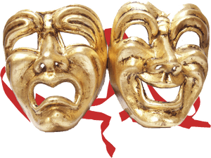 Comedy Tragedy Masks Png, Transparent Png PNG image with transparent background
